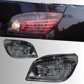 2004-2007 BMW 5 Series E60 M5 Pre-LCI LED Tail Lights | Clear White for 525i 530i 545i 550i, Sequential, Plug & Play
