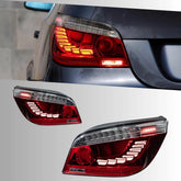 2004-2010 BMW 5 Series E60 M5 LED Tail Lights | GTS Style Red White for 525i 528i 530i 535i 550i, Sequential, Plug & Play