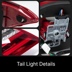 LED-Rückleuchten für 2008-2014 Mercedes C-Klasse W204 Limousine | rote OEM-Optik