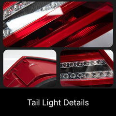 LED-Rückleuchten für 2008-2014 Mercedes C-Klasse W204 Limousine | rote OEM-Optik