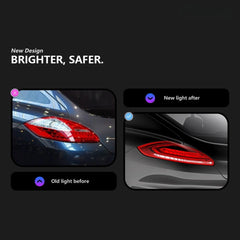 2010-2013 Porsche Panamera 970.1 LED Tail Lights | for Base 4 4S S GTS Turbo, Start-Up Animation, Plug & Play