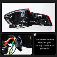 GTS-Style LED-Rückleuchten für 2011-2017 BMW 5er F10/M5 | Dragon Scale, sequentieller Blinker
