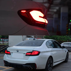 2011-2017 BMW 5 Series F10 M5 LED Tail Lights | for 528i 535i 550i, Start-Up Animation, Sequential, Plug & Play