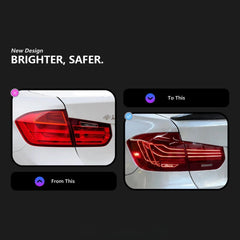 2012-2018 BMW 320i 328i 330i 335i 340i M3 F30 F80 CSL Style LED Tail Lights | RGB, Sequential