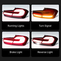 G30-LCI-Style LED-Rückleuchten für 2012-2018 BMW 3er F30 & M3 F80 | dynamischer Blinker