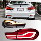 2014-2020 BMW 428i 430i 435i 440i M4 F32 F36 F82 LED Tail Lights | Factory Style Coupe Gran Coupe Replacement, Plug & Play