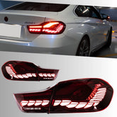 2014-2020 BMW 428i 430i 435i 440i M4 F32 F36 F82 LED Tail Lights | GTS Style Coupe Gran Coupe, Dragon Scale, Sequential, Plug & Play