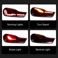 GTS LED-Rückleuchten für 2014-2020 BMW 4er F32/F36 & M4 F82 | Dragon Scale, dynamischer Blinker