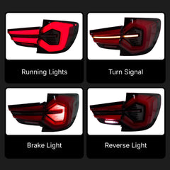 LED-Rückleuchten für 2011-2017 BMW X3 F25 | nur für werkseitige LED-Rückleuchten, Startanimation