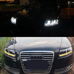 Full-LED-Doppelprojektor-Scheinwerfer für Audi A6/S6 C6 (2005-2011) | Nur ohne Adaptive/AFS