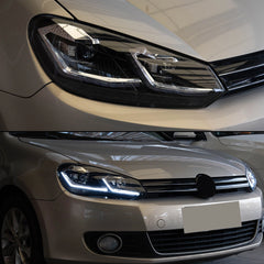 FullLEDHeadlightAssemblyfor2010-2014VWMK6DualProjector_WhiteDRL_StartupAnimation_1 - NOXBEAM