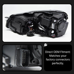 FullLEDHeadlightAssemblyfor2010-2014VWMK6DualProjector_WhiteDRL_StartupAnimation_6 - NOXBEAM