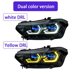 Full LED Headlight Upgrade for 2019-2023 BMW X5 G05 Pre-LCI For Non-Laser OE Only | Dual-Color DRL & Sequential Turn Signals
