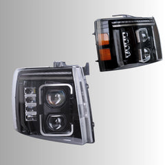 FullLEDHeadlightsfor07-13ChevySilverado1500_07-142500HD3500HDWhiteDRL_Plug_Play_3 - NOXBEAM
