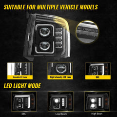 FullLEDHeadlightsfor07-13ChevySilverado1500_07-142500HD3500HDWhiteDRL_Plug_Play_5 - NOXBEAM