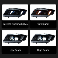 Voll-LED-Scheinwerfer für 2006-2011 BMW 3er E90/E91 | G-Style Fang-DRL & dynamische Blinker