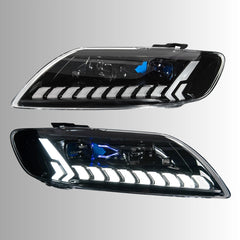 Full LED Headlights for 2007-2015 Audi Q7 4L | RS-Style, Start-Up Animation, White DRL, Plug & Play
