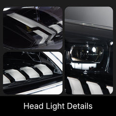 Full LED Headlights for 2007-2015 Audi Q7 4L | RS-Style, Start-Up Animation, White DRL, Plug & Play