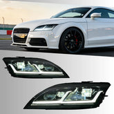 Full LED Headlights for 2008-2014 Audi TT TTS 8J Mk2 | Start-Up Animation, White DRL, Plug & Play