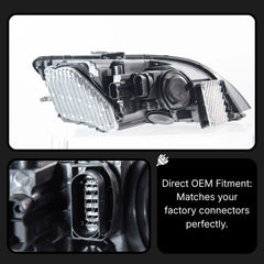 Full LED Headlights for 2008-2014 Audi TT TTS 8J Mk2 | Start-Up Animation, White DRL, Plug & Play