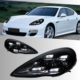 Full LED Headlights for 2010-2013 Porsche Panamera 970.1 Pre-Facelift S GTS Turbo | White DRL, Plug & Play