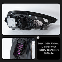 Full LED Headlights for 2010-2013 Porsche Panamera 970.1 Pre-Facelift S GTS Turbo | White DRL, Plug & Play