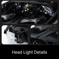 Full LED Headlights for 2010-2013 Porsche Panamera 970.1 Pre-Facelift S GTS Turbo | White DRL, Plug & Play
