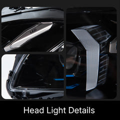 Full LED Headlights for 2011-2013 BMW 5 Series F10 Pre-LCI | G-Style Dual-Color Fang DRL, Plug & Play