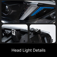 Full LED Headlights for 2014-2020 BMW 4 Series (F32/F33/F36) & M3/M4 (F80/F82) | Fang-Style Dual-Color DRL, Plug & Play