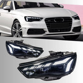 Full LED Headlights for 2015-2016 Audi A3 S3 8V Pre-Facelift (Non-Adaptive) | RS Style, Sequential DRL & Signals
