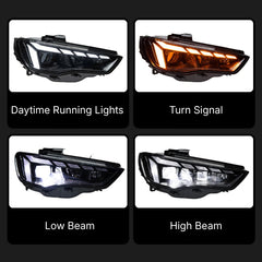 Full-LED-Scheinwerfer für 2015-2016 Audi A3/S3/RS3 8V Pre-Facelift | RS-Style, Non-Adaptive