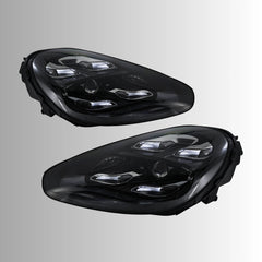 Full LED Headlights for 2015-2018 Porsche Cayenne 958.2 Facelift S GTS Turbo | White DRL, Plug & Play