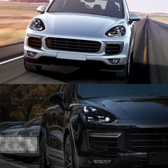Full LED Headlights for 2015-2018 Porsche Cayenne 958.2 Facelift S GTS Turbo | White DRL, Plug & Play