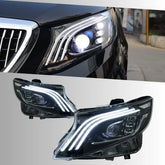 Full LED Headlights for 2016-2023 Mercedes Metris Vito W447 (OE Halogen Only) | Start-Up Animation, Plug & Play