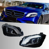 Full LED Headlights for 2017-2020 Mercedes W213 Pre-Facelift E300 E350 E450 | Start-Up Animation, Plug & Play