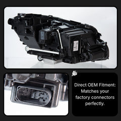 Full LED Headlights for 2017-2020 Mercedes W213 Pre-Facelift E300 E350 E450 | Start-Up Animation, Plug & Play
