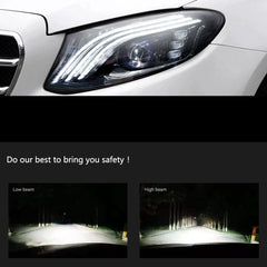 Full LED Headlights for 2017-2020 Mercedes W213 Pre-Facelift E300 E350 E450 | Start-Up Animation, Plug & Play