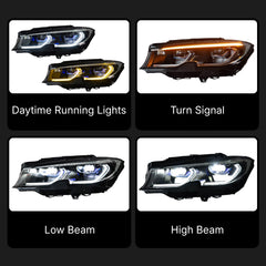 Full LED Headlights for 2019-2022 BMW 3 Series G20 Pre-LCI | Dual-Color DRL, Plug & Play