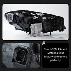Full LED Headlights for 2019-2022 BMW 3 Series G20 Pre-LCI | Dual-Color DRL, Plug & Play