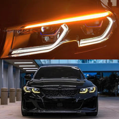 Full LED Headlights for 2019-2022 BMW 3 Series G20 Pre-LCI | Dual-Color DRL, Plug & Play