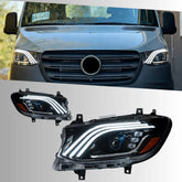 Full LED Headlights for 2019+ Mercedes Sprinter W907 VS30 2500 3500 | Start-Up Animation, Sequential, Plug & Play