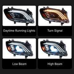 Full-LED-Scheinwerfer für Mercedes Sprinter W907/W910 ab 2019 | Nur Halogen ab Werk