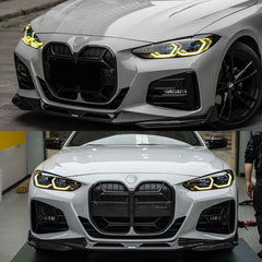 Full LED Headlights for 2021+ BMW 4 Series G22 & M4 G82 | Tri-Color DRL, Sequential Signals