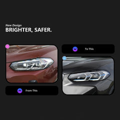Full LED Headlights for 2022-2024 BMW X3 G01 LCI | Dual-Color DRL, Sequential Signals, Plug & Play