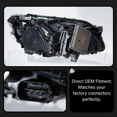 Full LED Headlights for 2022-2024 BMW X3 G01 LCI | Dual-Color DRL, Sequential Signals, Plug & Play