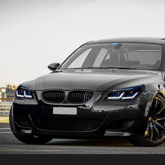 FullLEDHeadlightsforBMW5SeriesE60E61525i-550i_2003-2010_WhiteDRL_Plug_Play_1 - NOXBEAM