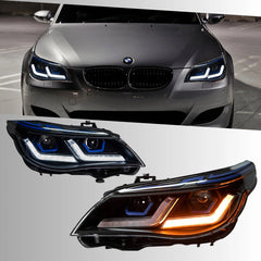 FullLEDHeadlightsforBMW5SeriesE60E61525i-550i_2003-2010_WhiteDRL_Plug_Play_2 - NOXBEAM