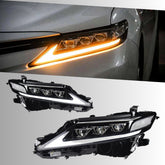 FullLEDTripleProjectorHeadlightsforToyotaCamry_2018-2023_WhiteDRLandDynamicSignals_2 - NOXBEAM