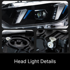 LED Headlight for BMW 3 Series F30/F31 (2012-2018) | Aggressive G-Style Fang Switchback DRL, Sequential, Plug & Play
