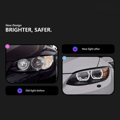 LED Headlights for 2007-2010 BMW 3 Series E92/E93 Pre-LCI | Angel Eyes, White DRL, Plug & Play